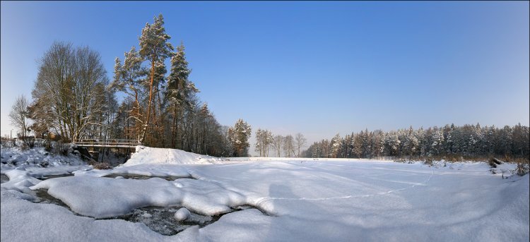 Cihelský rybník v zimě