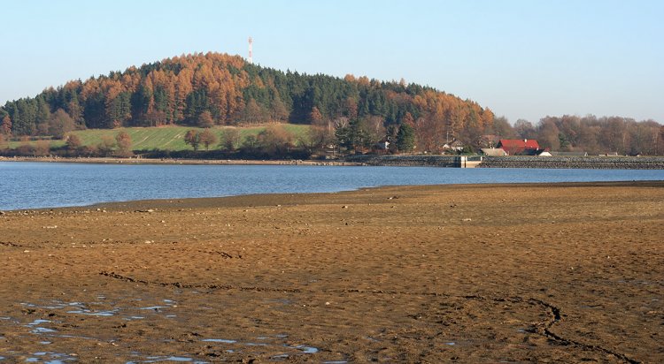 Polovypuštěný Metelský rybník